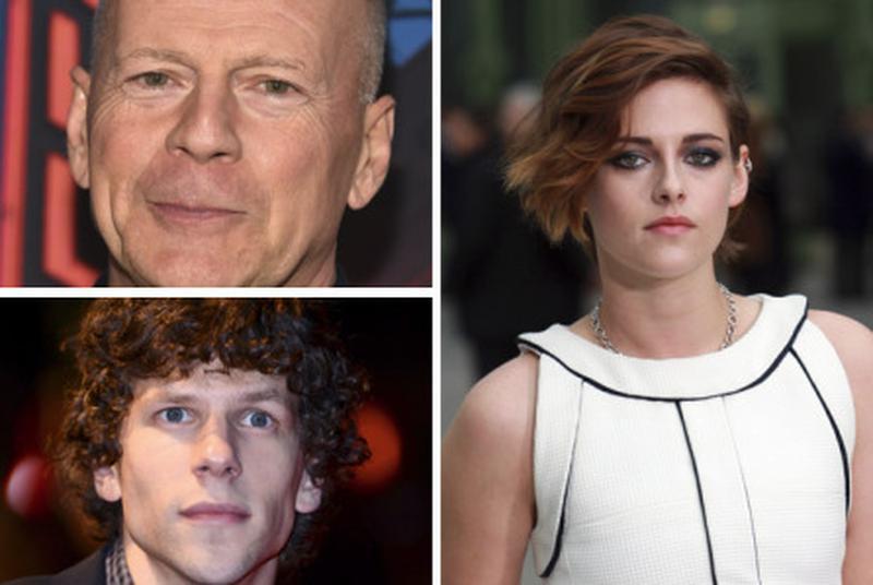 Kristen Stewart, Jesse Eisenberg și Bruce Willis