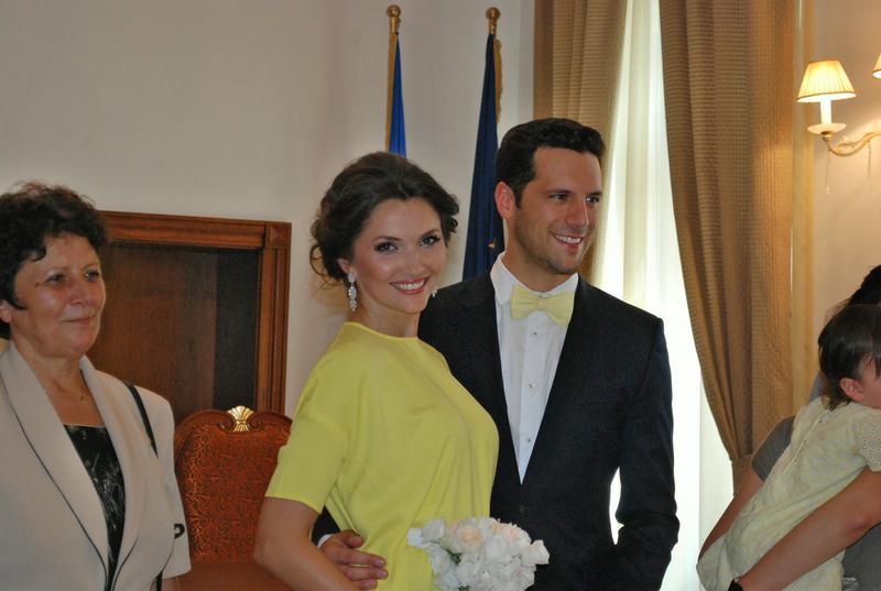 Adrian Nartea si sotia lui Alina