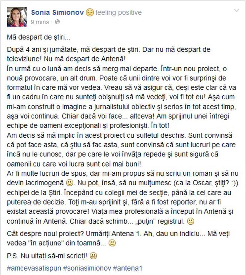 Sonia Simionov - Facebook