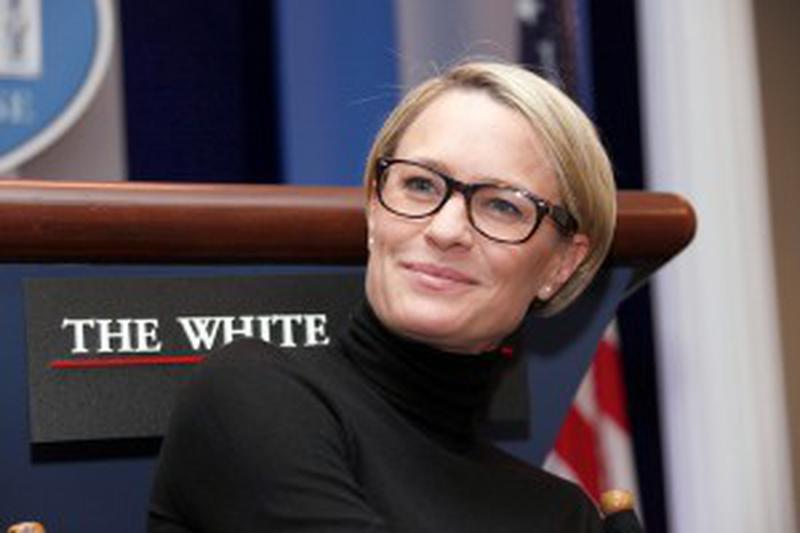 Robin Wright en conférence de presse pour la série 