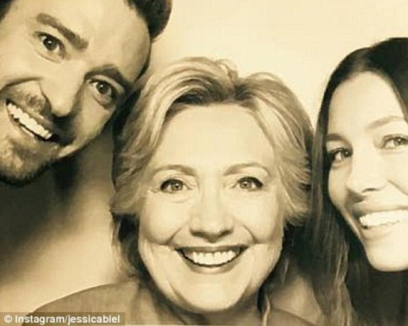Justin Timberlake - Hillary Clinton - Jessica Biel
