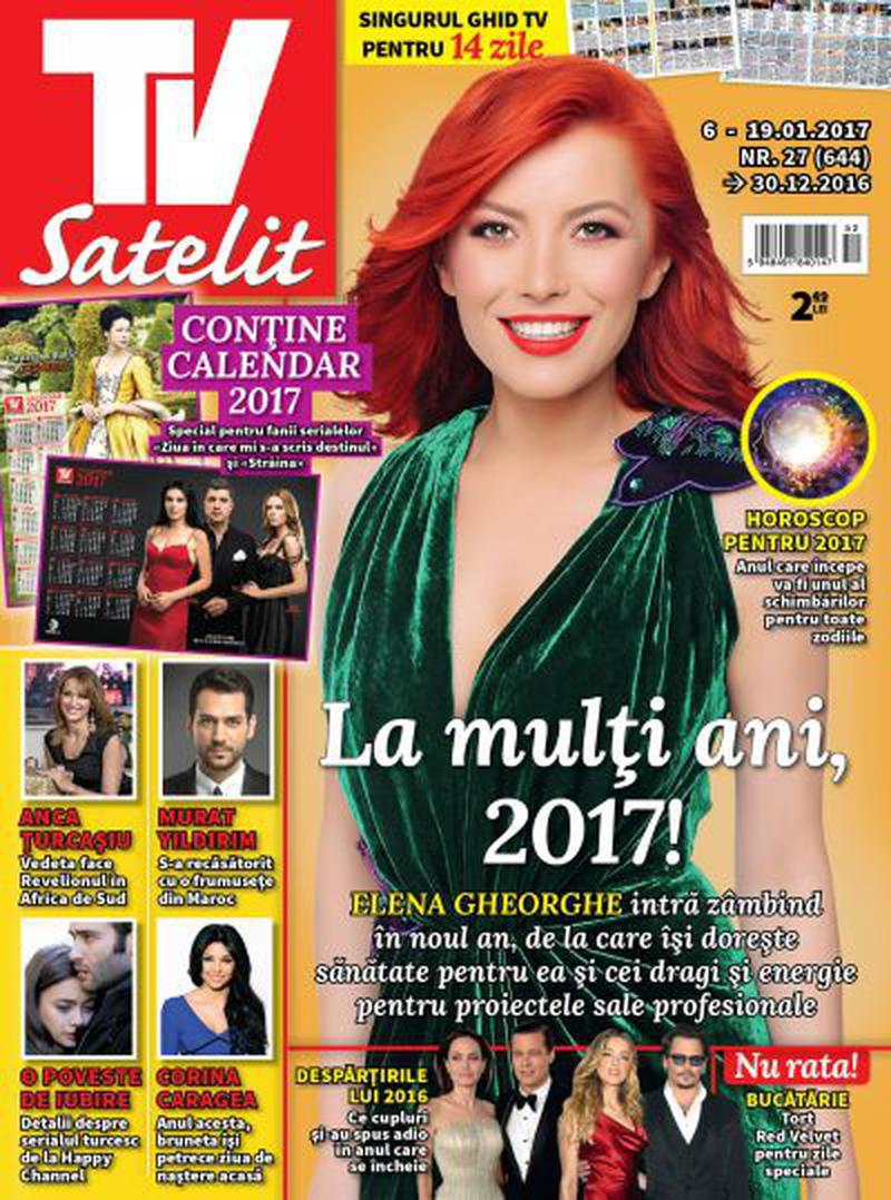 Coperta revistei TV Satelit de vineri, 30 decembrie 2016