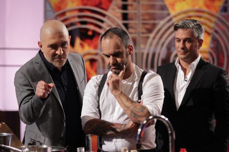 Chef Răzvan Exarhu, Chef Samuel Le Torriellec și Liviu Popescu