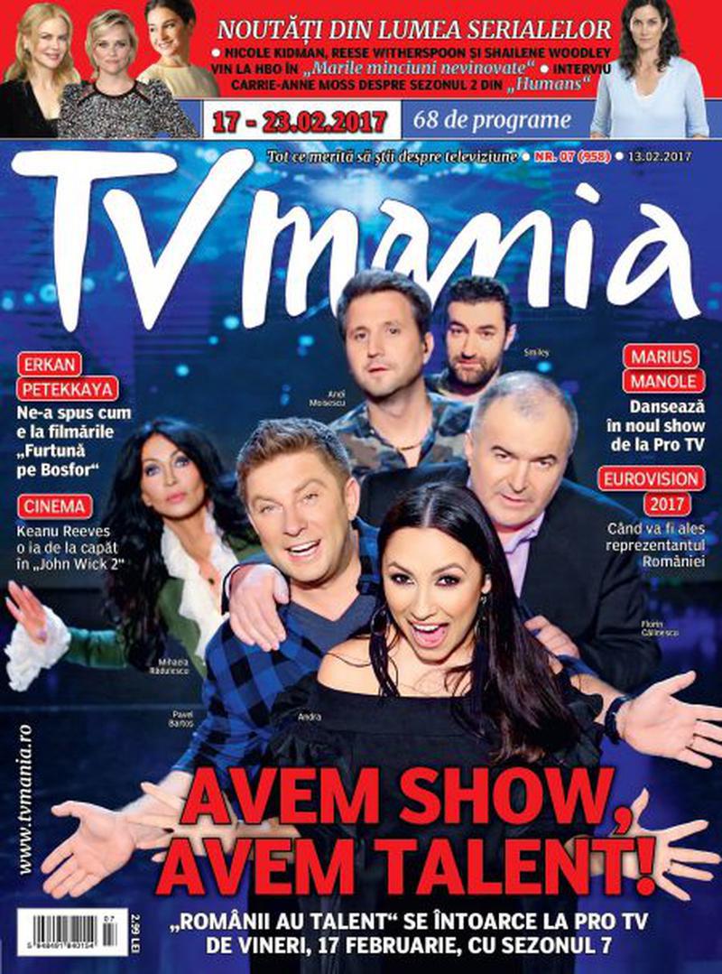 Al șaptelea număr al revistei TVmania din 2017 a apărut pe piață luni, 13 februarie.
