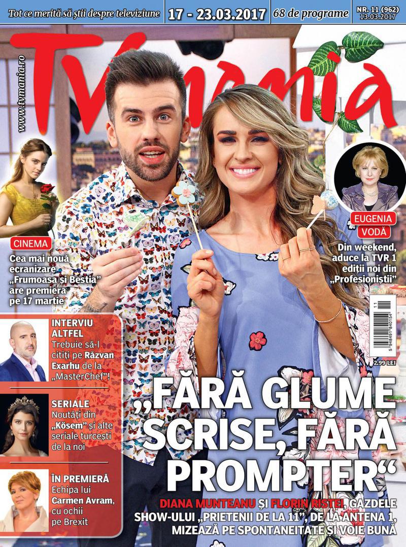 Numărul 11 al revistei TVmania din 2017 a apărut pe piață luni, 13 martie.
