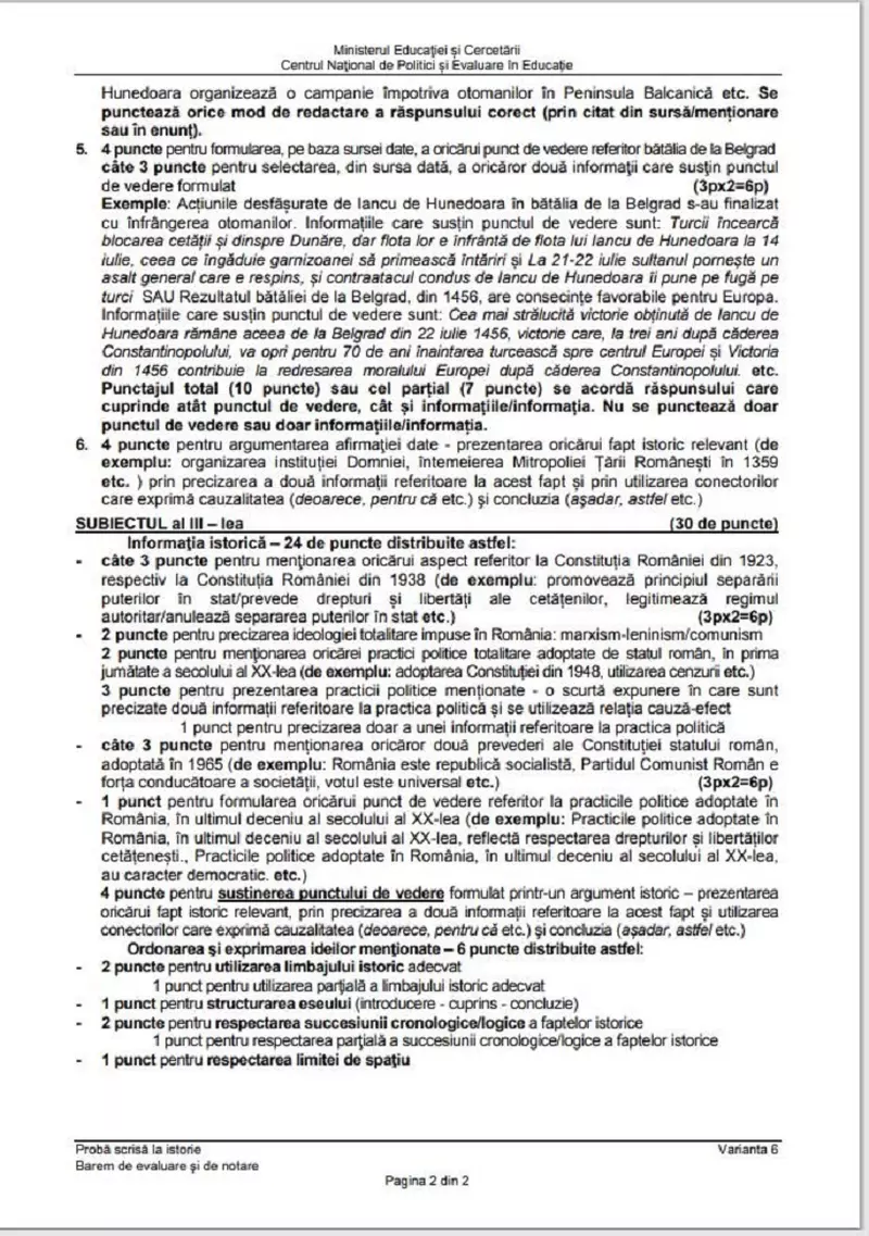 Bac 2020 Subiecte Barem De Corectare InformaÈ›ii Utile Diverse Unica Ro