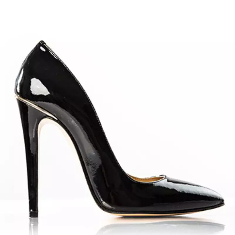 Pantofi stiletto negri dama