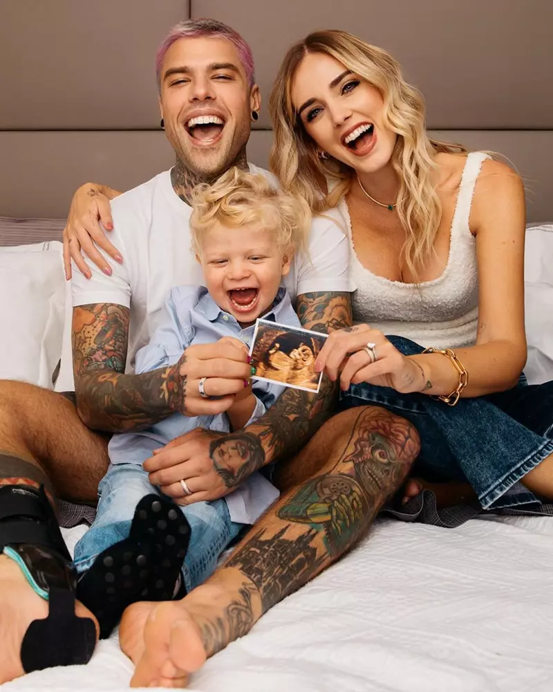 Chiara, Fedez si fiul lor Leo