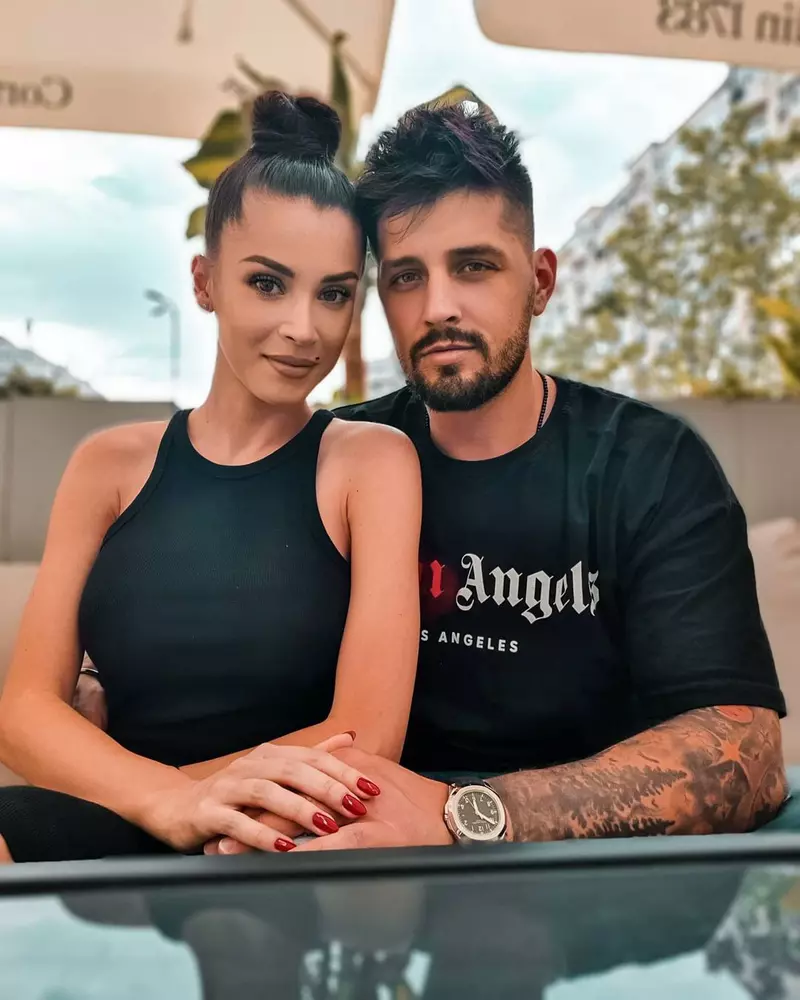 Ana-Maria Barnoschi și logodnicul ei Marian Preda