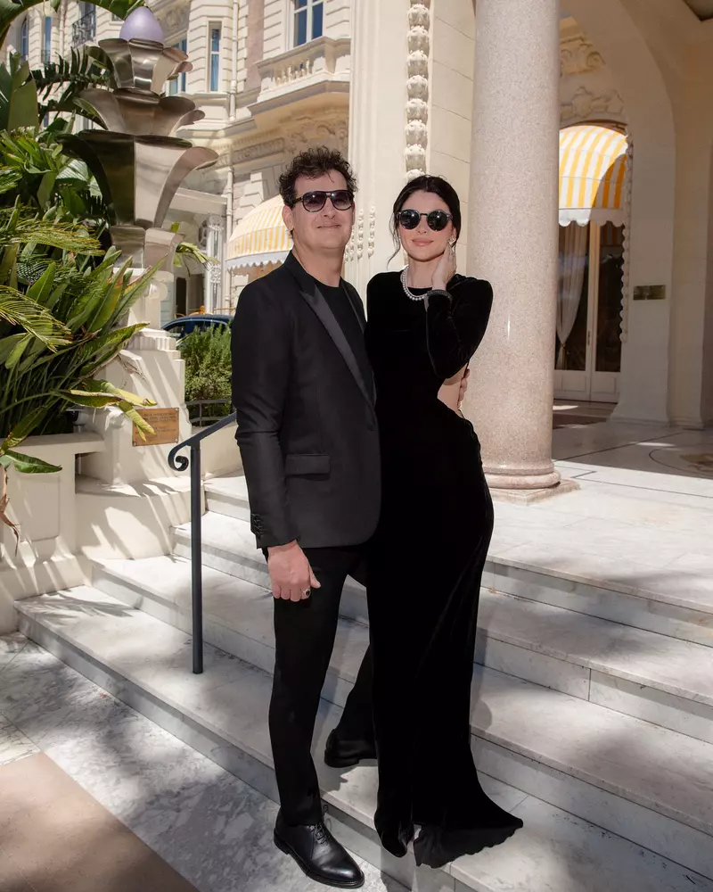 Anca Lungu și soțul ei, Harry Arampatzis, la Festivalul de Film de la Cannes 2024