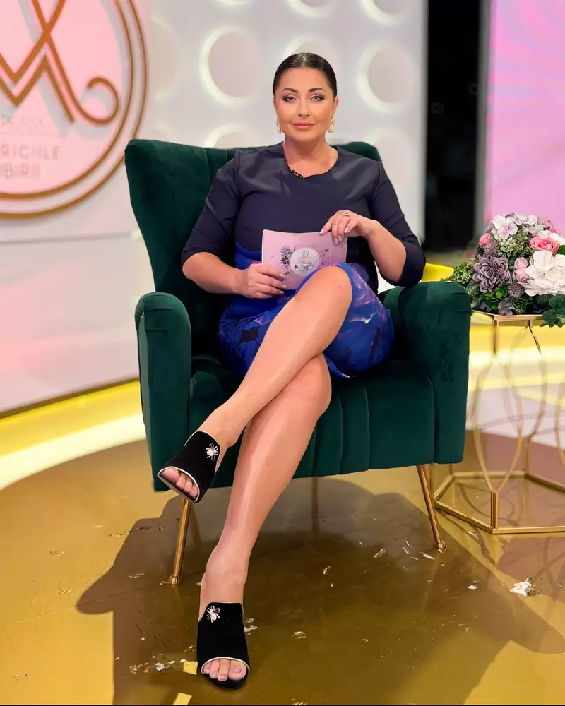Gabriela Cristea în platoul „Mireasa, capriciile iubirii”