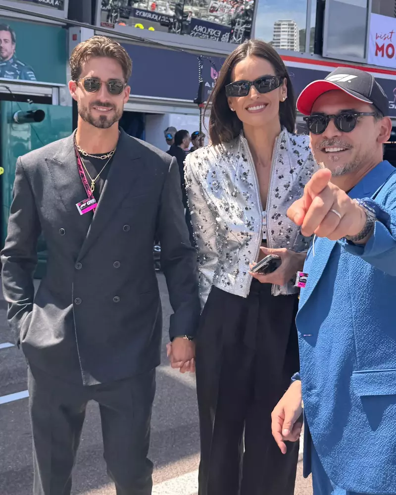 Răzvan Simion, modelul Izabel Goulart și fotbalistul Kevin Trapp la Formula 1 Monaco 2025
