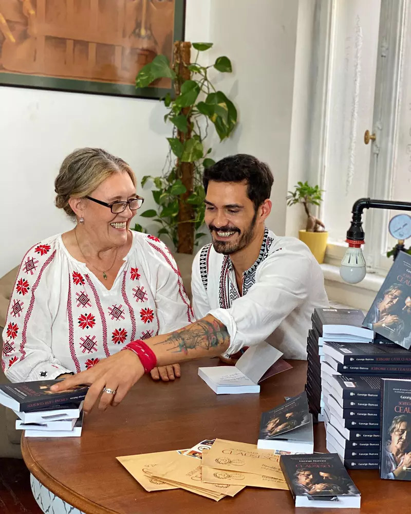 George Burcea si mama lui