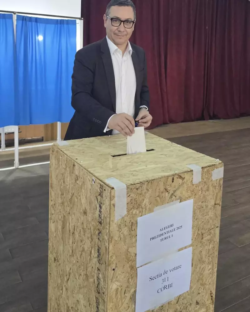 Victor Ponta la vot primul tur alegeri mai 2025 (5)