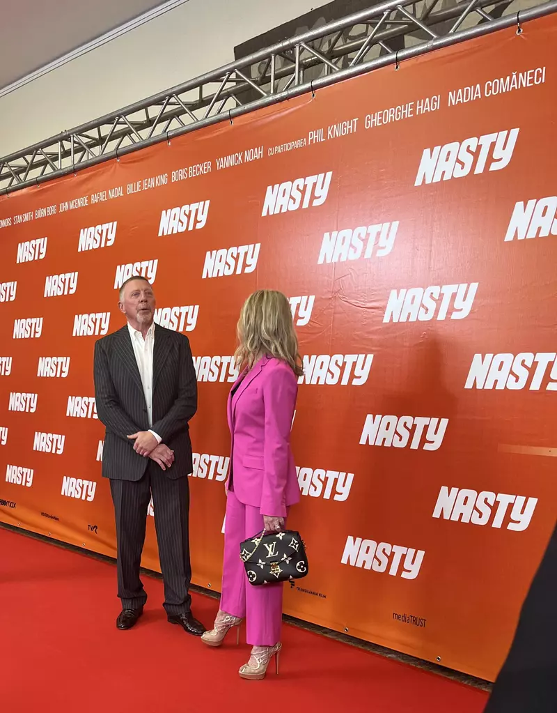 Nadia Comăneci și Boris Becker la premiera documentarului „Nasty”