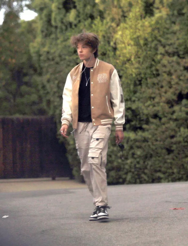 *EXCLUSIVE* Elon Musk’s 18-year-old son Griffin is seen out with friends after reports that twin Xavier has filed legal docs to change their name to Vivian Jenna Wilson to distance themselves from billionaire father