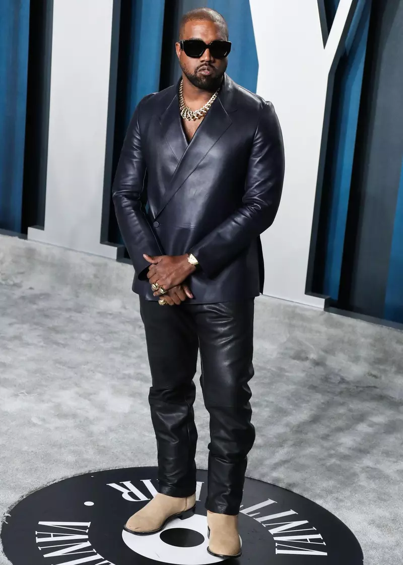 Beverly Hills, United States. 19th Oct, 2021. (FILE) Kanye West Legally Changes His Name to Ye. BEVERLY HILLS, LOS ANGELES, CALIFORNIA, USA - FEBRUARY 09: Rapper Kanye West wearing a Dunhill look arrives at the 2020 Vanity Fair Oscar Party held at the Wal