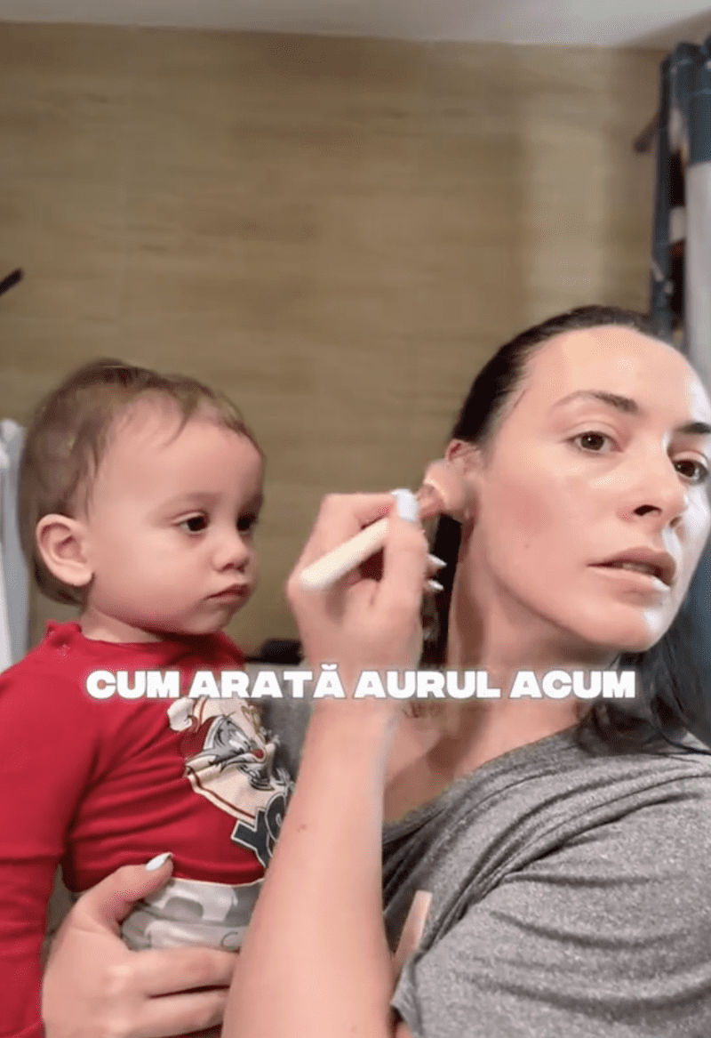 catalina ponor si victor, fiul ei cel mic