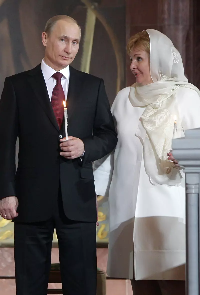 Vladimir Putin attends Easter service at Moscow’s Christ the Savior Cathedral