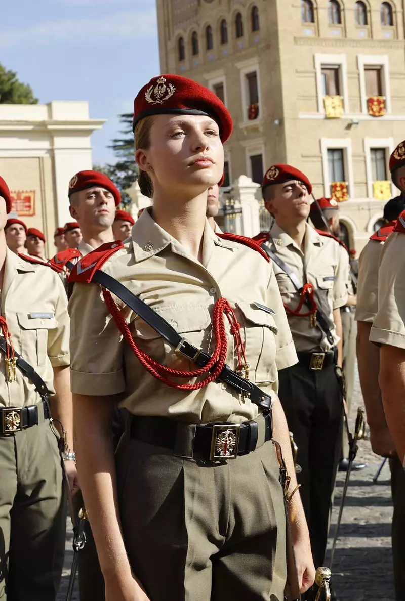 Prințesa Leonor a Spaniei, la Academia Militară din Zaragoza, la 19 septembrie 2023