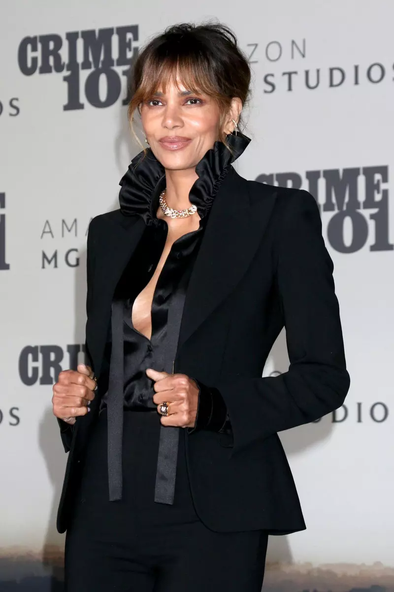 Los Angeles, USA. 10, February, 2026.   Pictured left to right, Halle Berry at the Crime 101 World Premiere.  Credit:  Kathy Hutchins / Alamy Live News