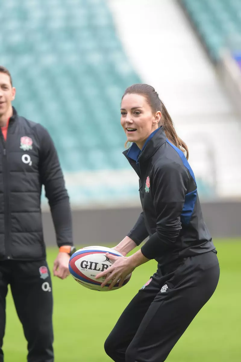 Catherine Duchess of Cambridge visits an England Rugby training session, Twickenham, London, UK – 02 Feb 2022