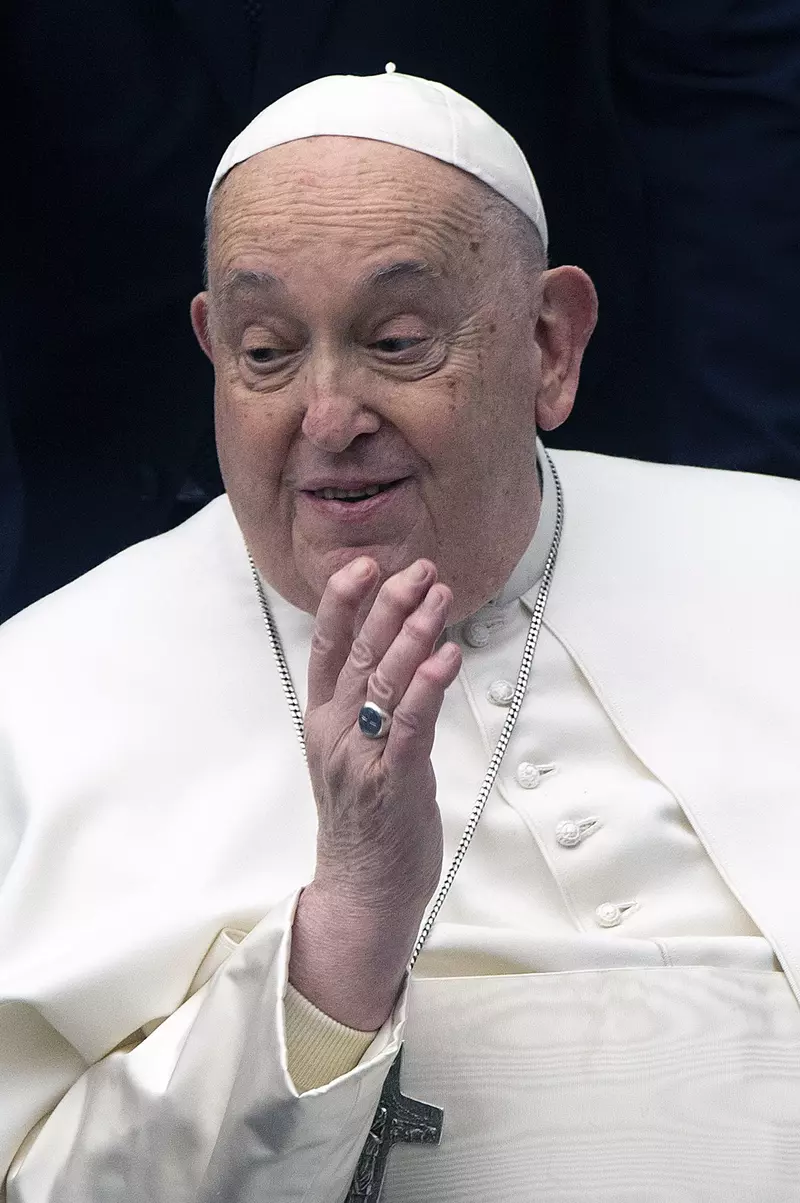 ITALY -   POPE FRANCIS LEADS THE WEEKLY GENERAL AUDIENCEAT  PAUL VI HALL  AT THE VATICAN  - 2025/2/12