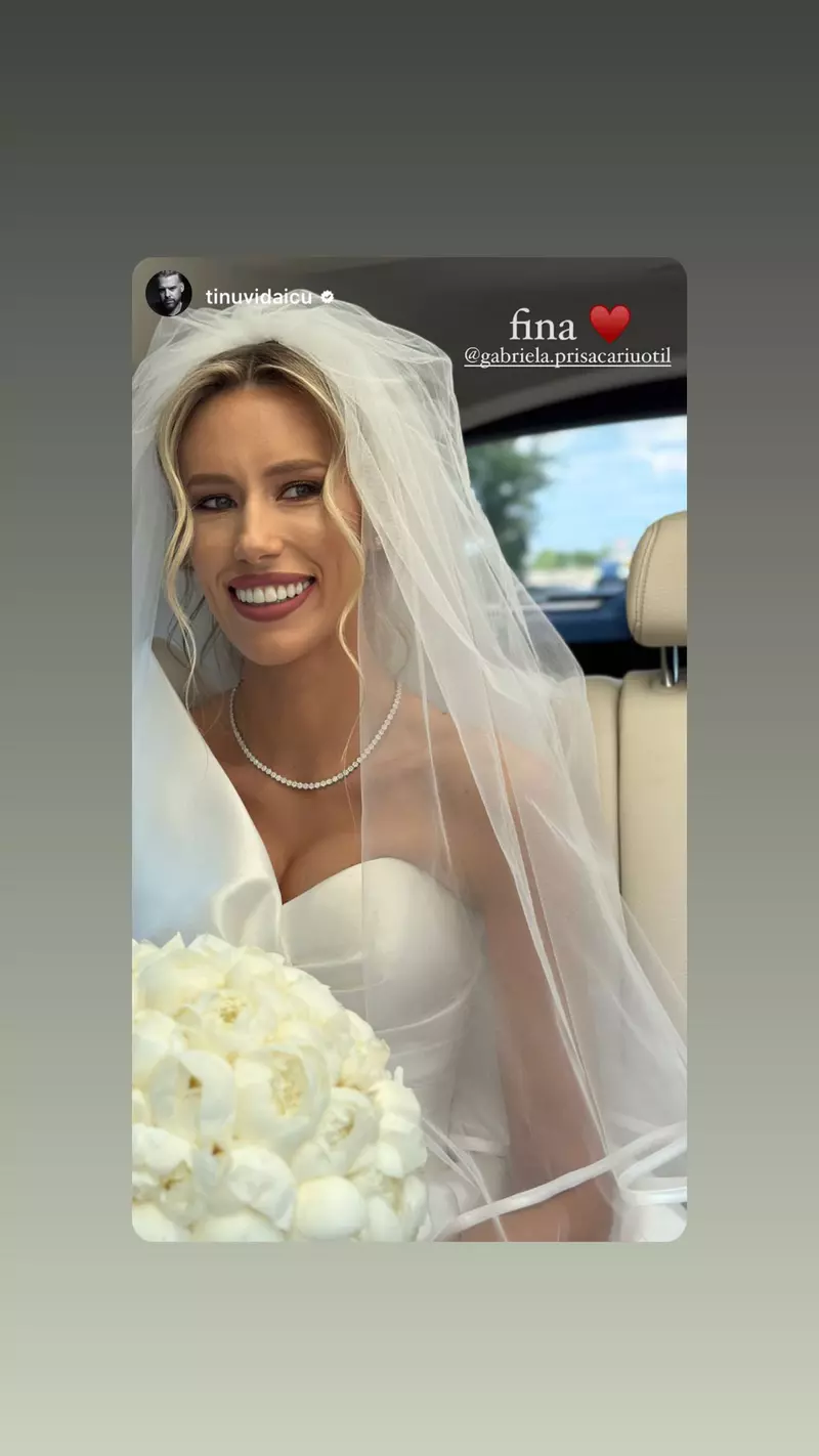 Dani Oțil Gabriela Prisăcariu imagini de la nunta rochia de mireasa