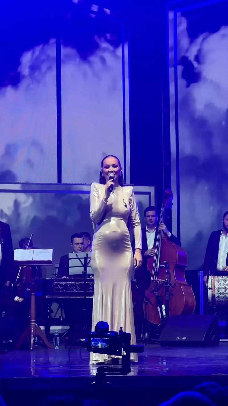 Vlăduța Lupău, însărcinată cu al doilea copil, pe scena de la Sala Palatului, 23 martie 2024