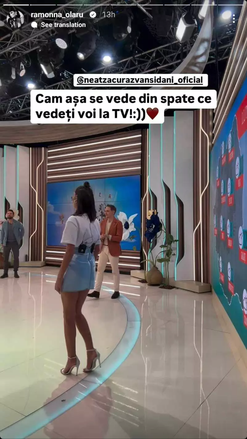 Ramona Olaru dezvăluie ceea ce nu se vede la TV imagini din culisele emisiunii Neatza cu Răzvan și Dani (2)