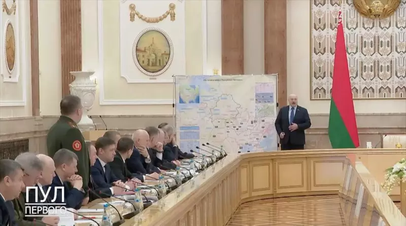 Belarus President reveals Russia Invasion Map, Minsk, Belarus – 01 Mar 2022