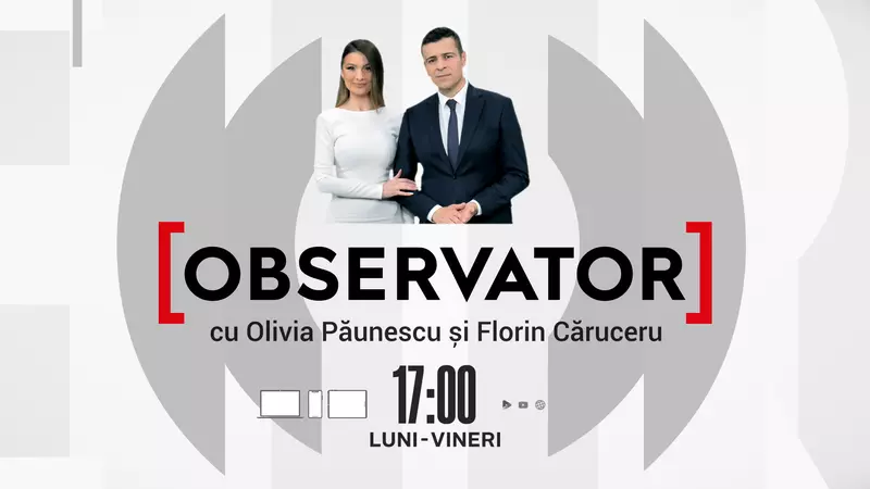 O nouă echipă de prezentatori la Observator. Cine prezintă Știrile de la ora 17 la Antena 1