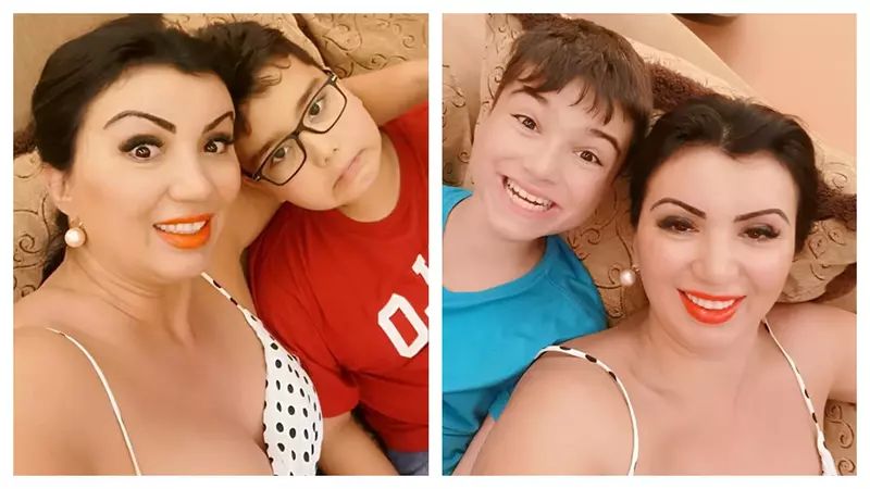 Adriana Bahmuțeanu și fiii ei