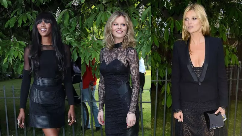 [FOTO] Kate Moss, Naomi Campbell şi Eva Herzigova la o petrecere boemă