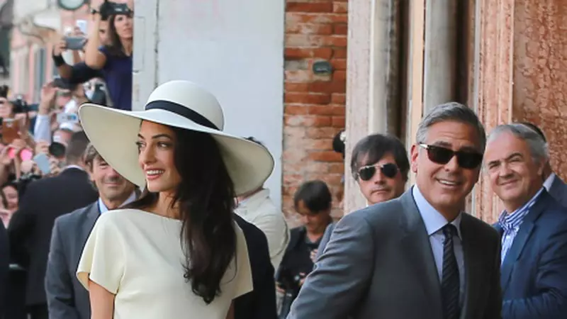 George Clooney şi Amal Alamuddin - La căsătoria civilă    