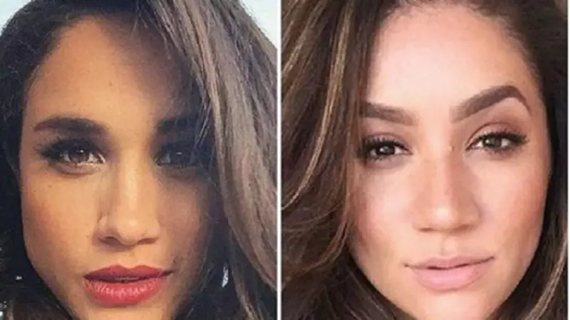 Un model XXL este sosia lui Meghan Markle. Cele două seamănă izbitor