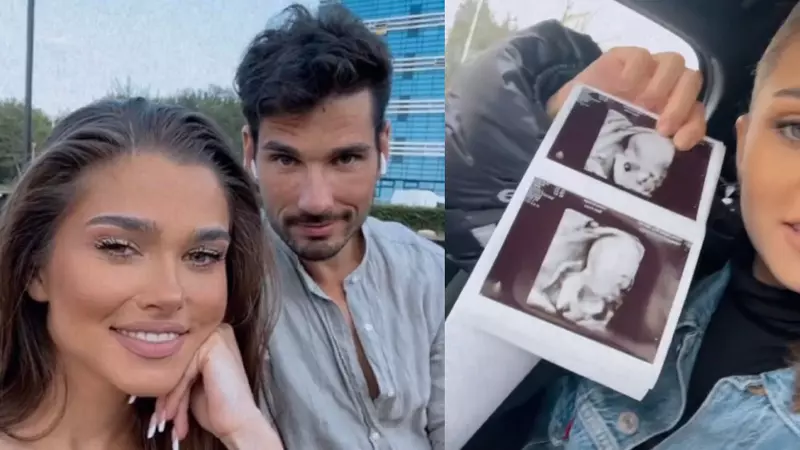 Theo Rose a arătat ecografia cu bebelușul ei: "E frumos băiatul meu"