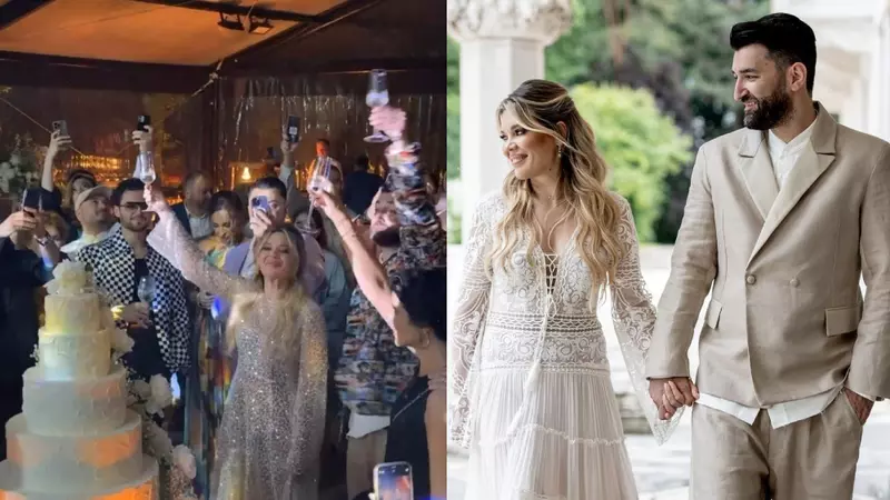 Cum arată tortul de la nunta lui Smiley cu Gina Pistol. Primele imagini cu fabulosul desert