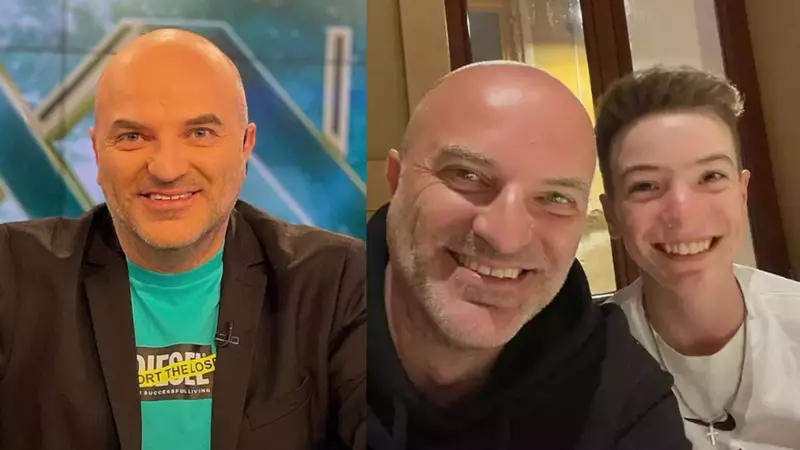Cum arată acum băiatul lui Dan Capatos. Imagine rară cu fiul prezentatorului TV: "Prin țară, ca băieții..."