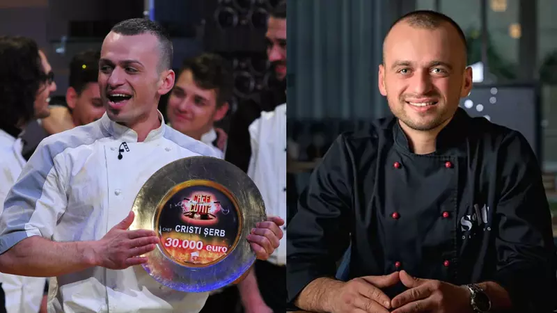 Cum arată și cu ce se ocupă Cristi Șerb, primul câștigător de la "Chefi la Cuțite". Ce a făcut cu premiul de 30.000 de euro