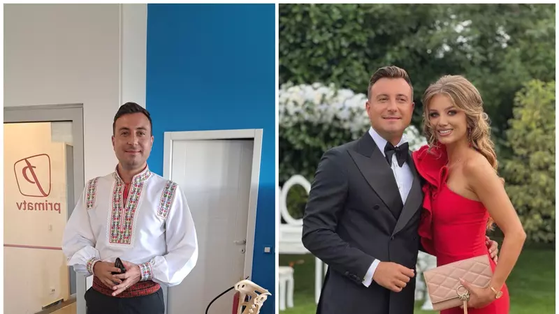 Valentin Sanfira a scăpat de scaunul cu rotile, dar merge în cârje, la două luni de la accidentul suferit în Italia: „O mare cumpănă. Puteam să mor, dar Dumnezeu face minuni” / EXCLUSIV