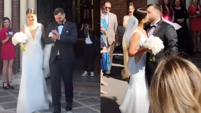 Enzo de la Chefi la cuțite s-a căsătorit religios cu Cristina Ene. Primele imagini de la nuntă: "Au fost multe sentimente ciudate, dar..."/ Cătălin Botezatu, Raluca Bădulescu, Deea Maxer și Cătălin Cazacu, printre invitați