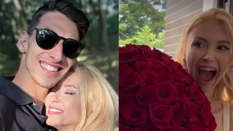 Victor Cornea, mesaj de dragoste emoționant pentru Andreea Bălan: "Centrul Universului meu...". Artista a împlinit 40 de ani și a primit de la iubitul ei un buchet cu 101 trandafiri roșii
