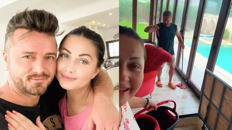 Casa Gabrielei Cristea și a lui Tavi Clonda a fost inundată după furtună: "A venit potopul, fraților! Am pus ligheanul, ca pe vremea lui mam' mare"
