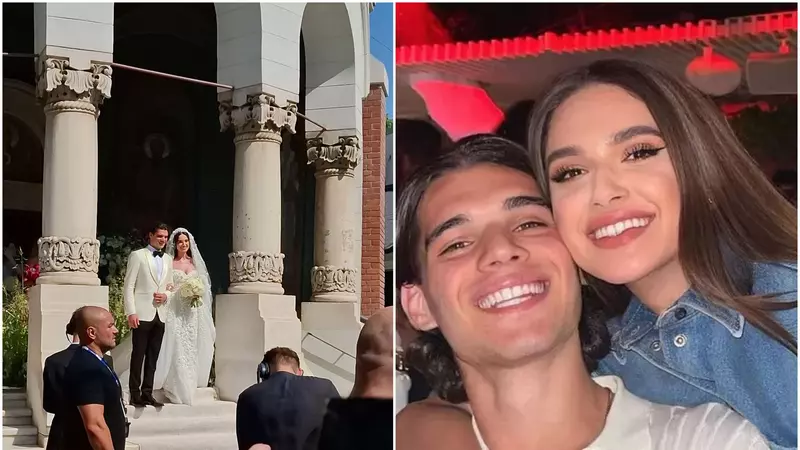 Ce le-au urat oamenii proaspăt căsătoriților Elena și Ianis Hagi la ieșirea din biserică: ”Trăiască regele...”. Ce invitați de seamă au avut la biserică / EXCLUSIV