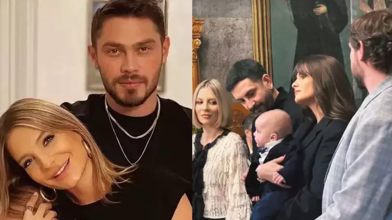 Ana Baniciu și Edy Kovacks și-au botezat băiețelul, iar Raluka a fost nașă. Imagini inedite de la eveniment