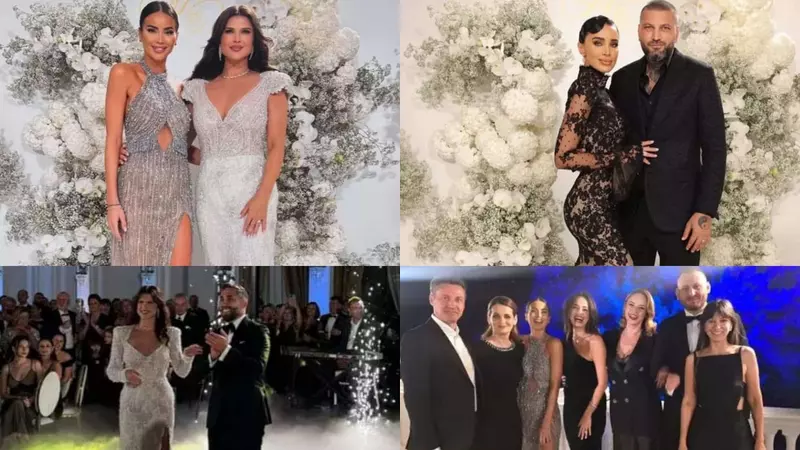 Cum s-au îmbrăcat vedetele la nunta Monicăi Bârlădeanu cu Valeriu Gheorghiță. Cele mai spectaculoase rochii: invitații au avut dress-code-ul black tie