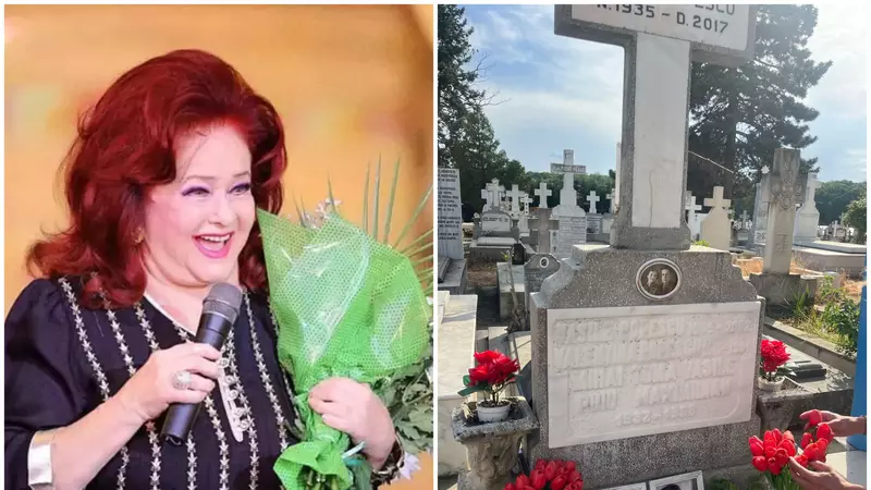 Fanii regretatei Stela Popescu i-au împodobit locul de veci cu flori superbe: ”Familia ajunge rar, dar admiratorii nu au uitat-o.” Cum arată acum mormântul actriței de la Mănăstirea Cernica / EXCLUSIV