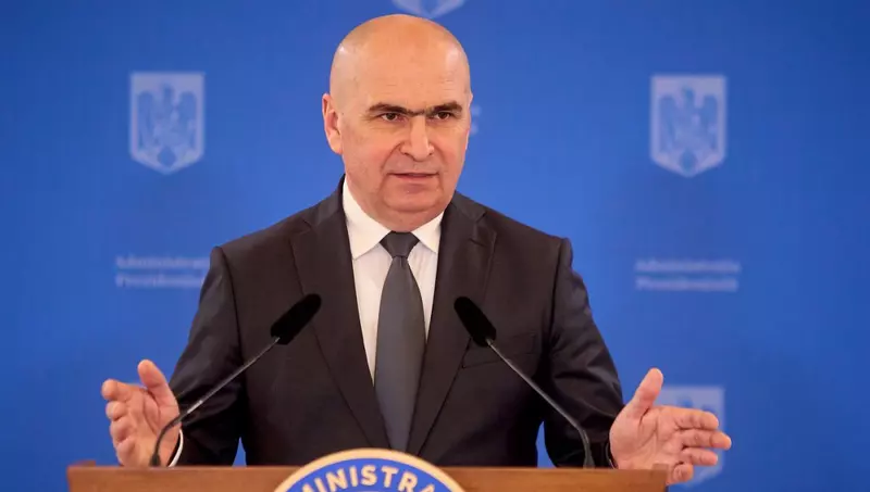 Ilie Bolojan, Interim President of Romania, on the Trade Tariffs Imposed by the US, Bucharest - 08 Apr 2025