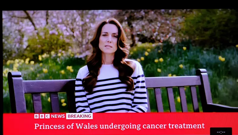 Screenshot Kate Middleton Undergoing Cancer Treatment – London
